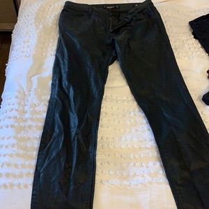 Zara Slim cut waxed jeans with stretch